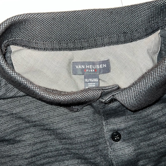 Van Heusen Flex Men's Polo Dark Grey Size XL - Picture 2 of 2